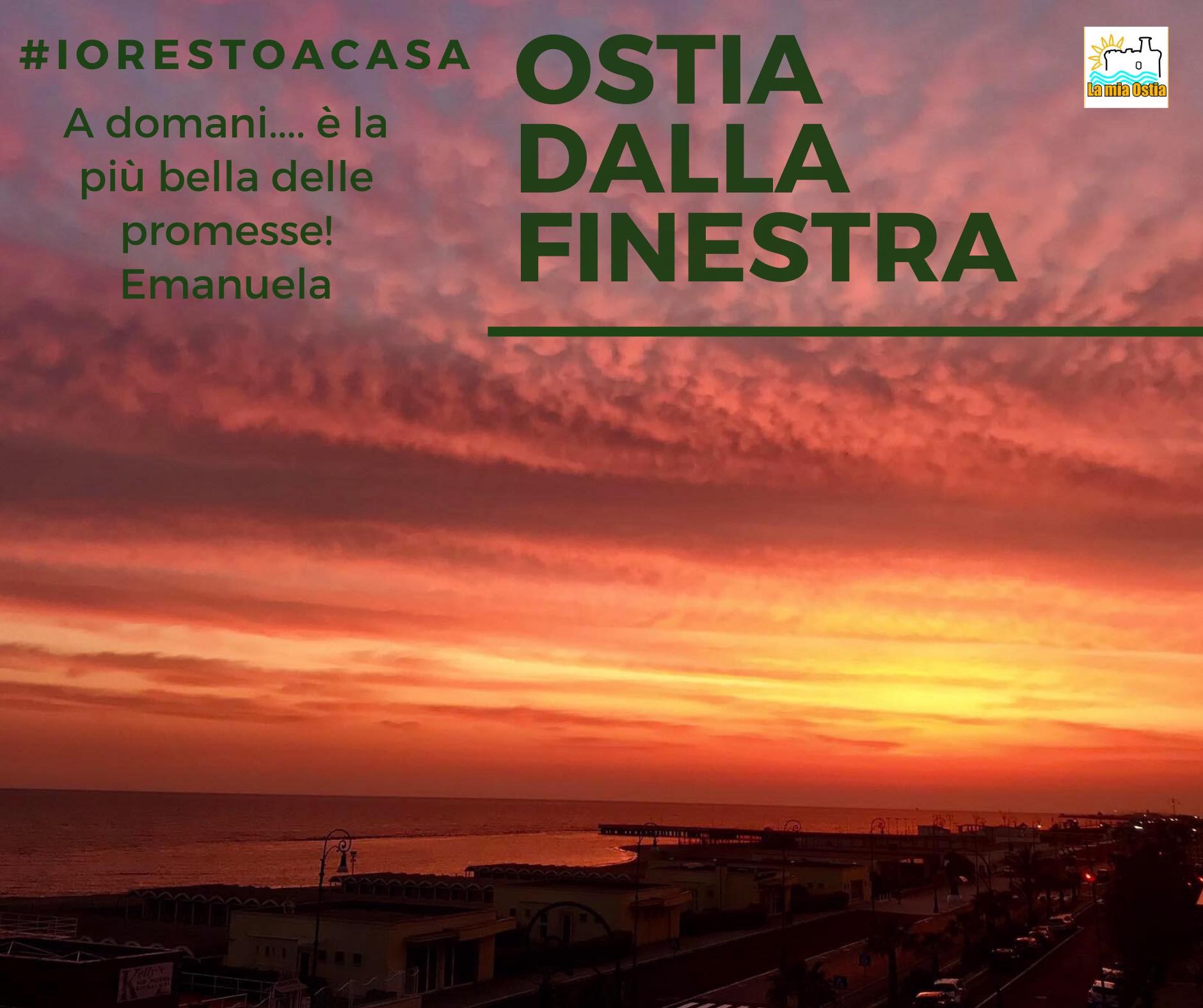 Ostia dalla finestra: mese di aprile